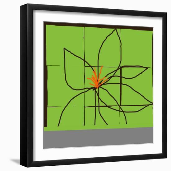 Atomic Floral One-Jan Weiss-Framed Art Print