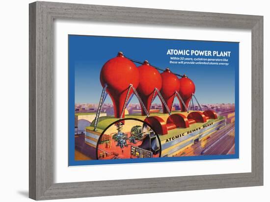 Atomic Power Plant-null-Framed Premium Giclee Print