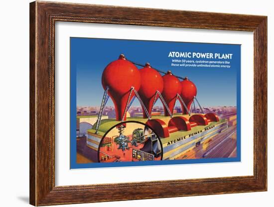 Atomic Power Plant-null-Framed Premium Giclee Print