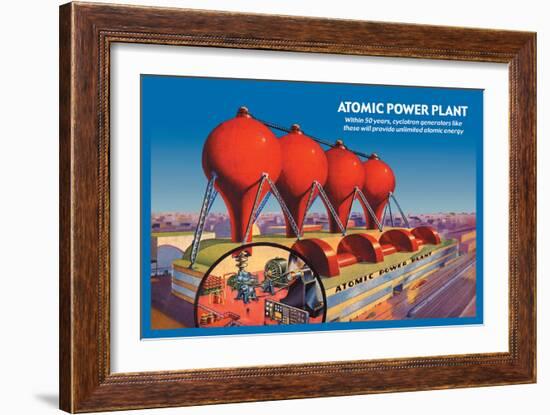 Atomic Power Plant-null-Framed Premium Giclee Print