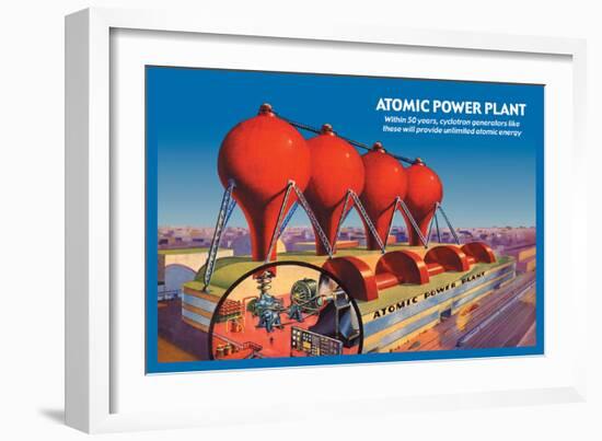 Atomic Power Plant-null-Framed Premium Giclee Print