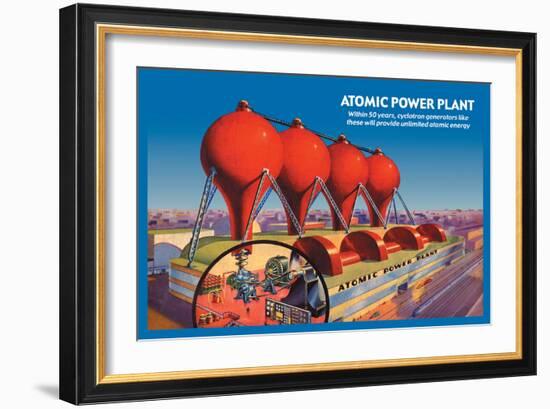 Atomic Power Plant-null-Framed Premium Giclee Print