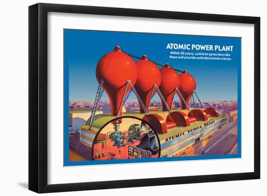 Atomic Power Plant-null-Framed Art Print