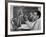 Atomic Scientists Discussing Subatomic Particles-Nat Farbman-Framed Premium Photographic Print