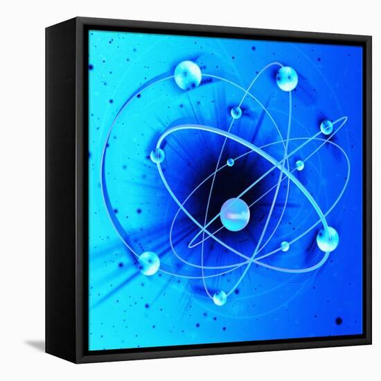 Atomic Structure-Mehau Kulyk-Framed Premier Image Canvas