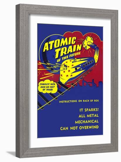 Atomic Train of the Future-null-Framed Premium Giclee Print