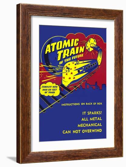 Atomic Train of the Future-null-Framed Premium Giclee Print