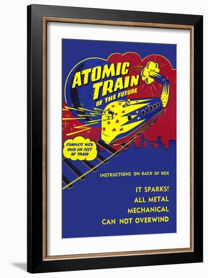 Atomic Train of the Future-null-Framed Art Print