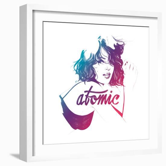 Atomic-Manuel Rebollo-Framed Art Print