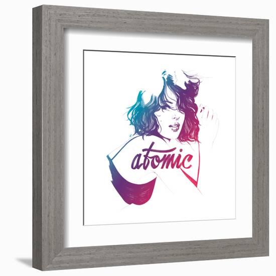 Atomic-Manuel Rebollo-Framed Art Print