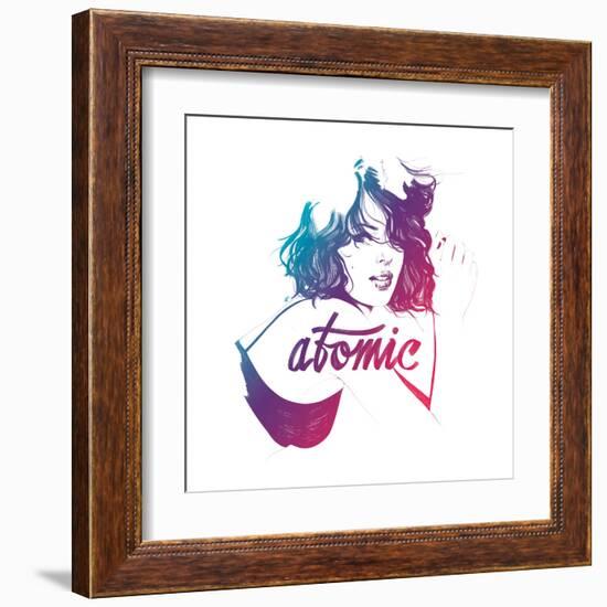 Atomic-Manuel Rebollo-Framed Art Print