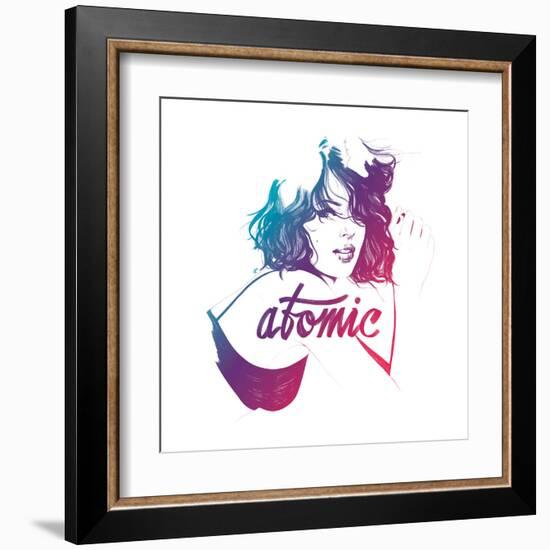 Atomic-Manuel Rebollo-Framed Art Print