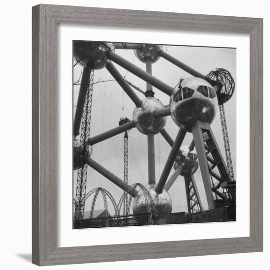 Atomium, Symbol of Brussels World's Fair-Michael Rougier-Framed Photographic Print