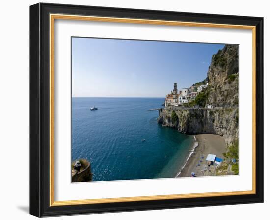 Atrani, Amalfi Coast, UNESCO World Heritage Site, Campania, Italy, Europe-Charles Bowman-Framed Photographic Print