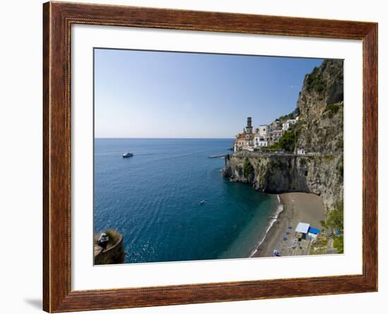 Atrani, Amalfi Coast, UNESCO World Heritage Site, Campania, Italy, Europe-Charles Bowman-Framed Photographic Print