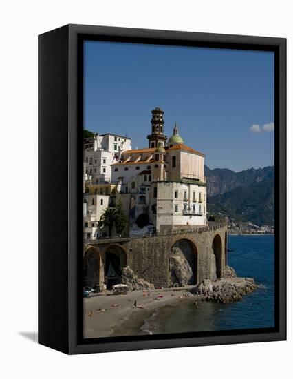 Atrani, Amalfi Coast, UNESCO World Heritage Site, Campania, Italy, Europe-Charles Bowman-Framed Premier Image Canvas