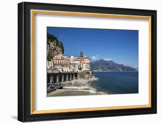 Atrani, Amalfi Peninsula, Amalfi Coast, UNESCO World Heritage Site, Campania-Angelo Cavalli-Framed Photographic Print