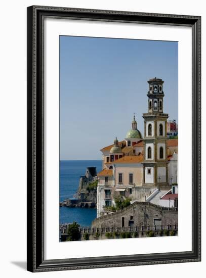 Atrani Church Tower Italy-Charles Bowman-Framed Photographic Print