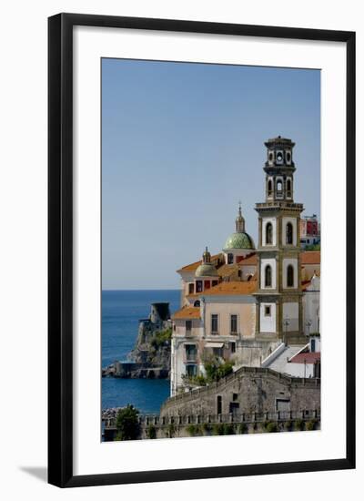 Atrani Church Tower Italy-Charles Bowman-Framed Photographic Print