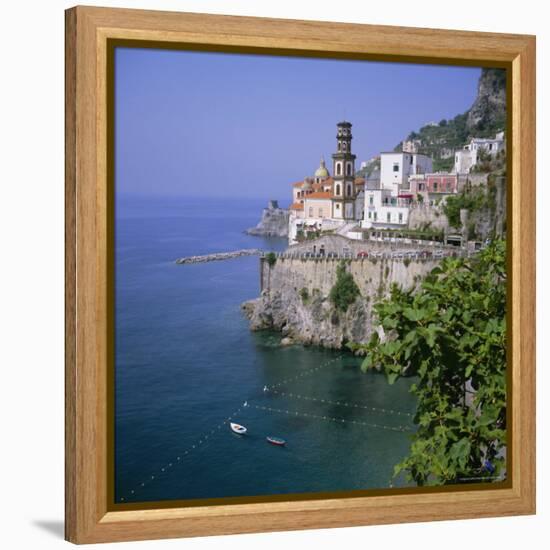 Atrani Near Amalfi, Costiera Amalfitana (Amalfi Coast), Unesco World Heritage Site, Campania, Italy-Roy Rainford-Framed Premier Image Canvas