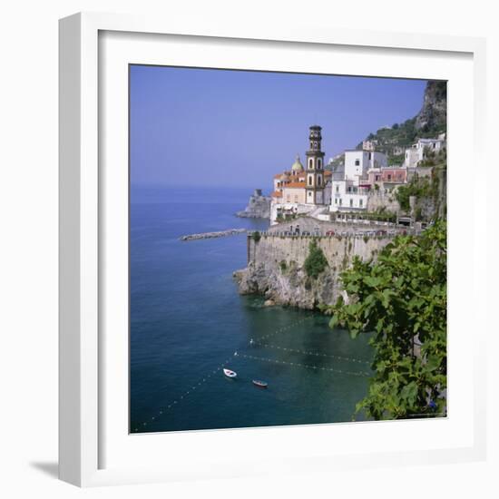 Atrani Near Amalfi, Costiera Amalfitana (Amalfi Coast), Unesco World Heritage Site, Campania, Italy-Roy Rainford-Framed Photographic Print