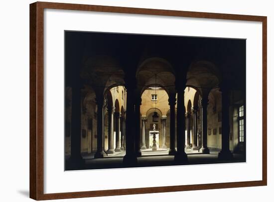 Atrium of the Doge's Palace, Genoa, Liguria, Italy-null-Framed Giclee Print