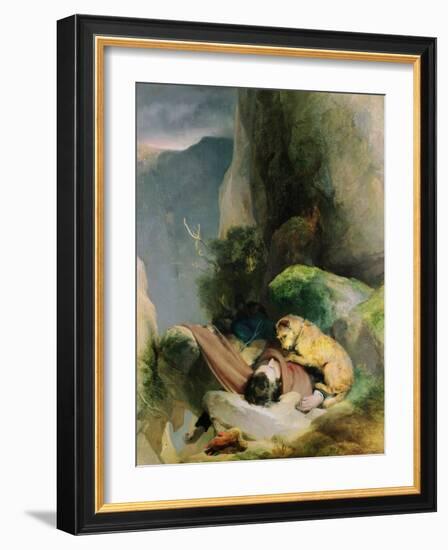 Attachment, 1829-Edwin Henry Landseer-Framed Giclee Print