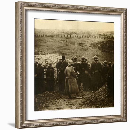 Attack at Douaumont, northern France, December 1916-Unknown-Framed Photographic Print