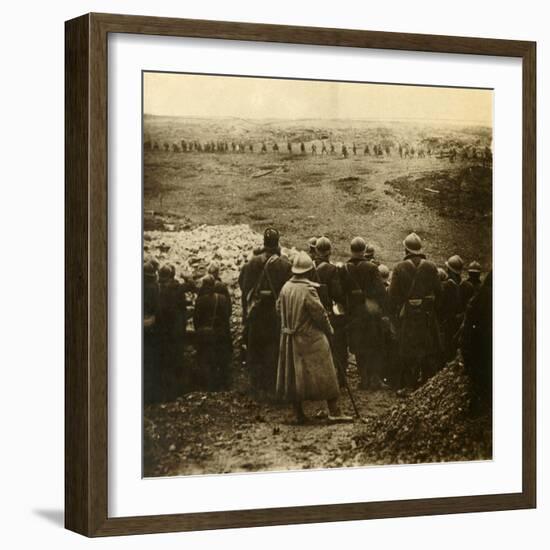 Attack at Douaumont, northern France, December 1916-Unknown-Framed Photographic Print
