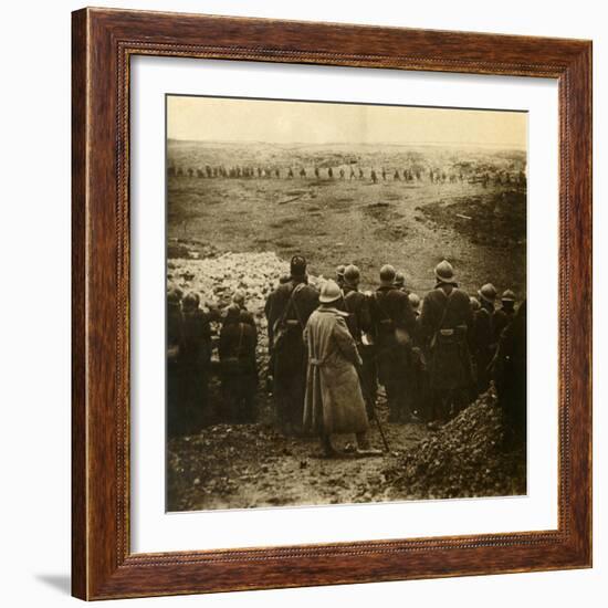 Attack at Douaumont, northern France, December 1916-Unknown-Framed Photographic Print