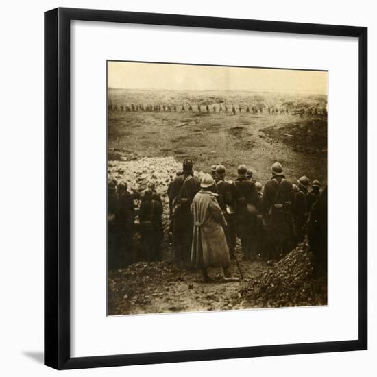 Attack at Douaumont, northern France, December 1916-Unknown-Framed Photographic Print