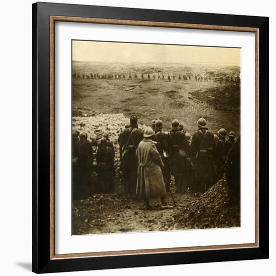 Attack at Douaumont, northern France, December 1916-Unknown-Framed Photographic Print