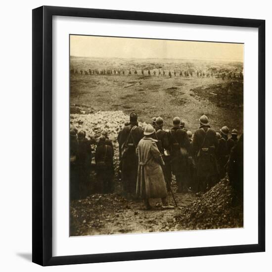 Attack at Douaumont, northern France, December 1916-Unknown-Framed Photographic Print