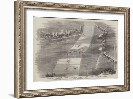 Attack by the Allied Forces on the Chinese Fortifications at the Mouth of the Peiho River-null-Framed Giclee Print