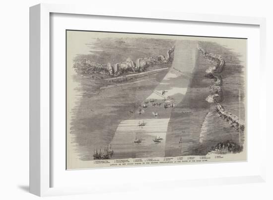 Attack by the Allied Forces on the Chinese Fortifications at the Mouth of the Peiho River-null-Framed Giclee Print