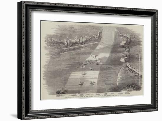 Attack by the Allied Forces on the Chinese Fortifications at the Mouth of the Peiho River-null-Framed Giclee Print