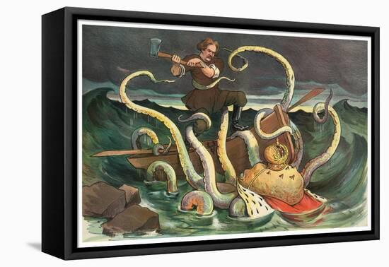 Attack Of The Royal Kraken-JS Pughe-Framed Stretched Canvas