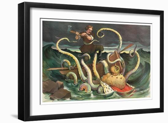 Attack Of The Royal Kraken-JS Pughe-Framed Premium Giclee Print