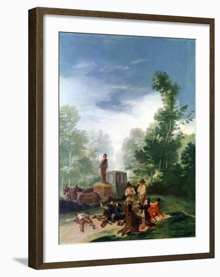 Attack on a Coach, 1787-Francisco de Goya-Framed Giclee Print