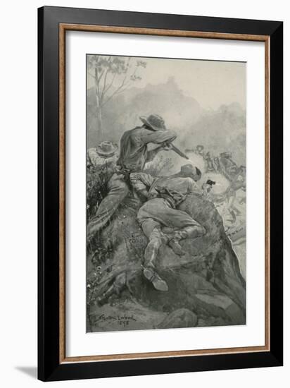 Attack on a Gold Escort-Stanley L. Wood-Framed Giclee Print