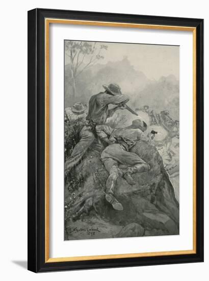 Attack on a Gold Escort-Stanley L. Wood-Framed Giclee Print