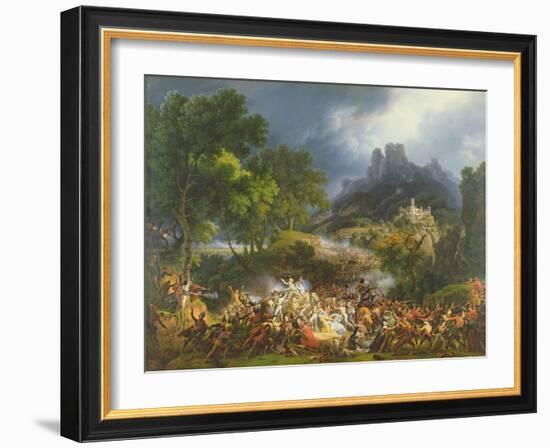 Attack on a Large Convoy at Salinas, Biscay, 25th May 1812-Louis Lejeune-Framed Giclee Print