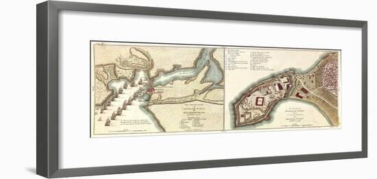 Attack on Geriah Pirate Fort South of Bombay, India by Admiral Watson, 1756-null-Framed Giclee Print