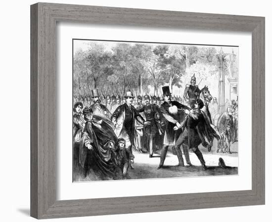 Attack on Otto Von Bismarck-null-Framed Art Print