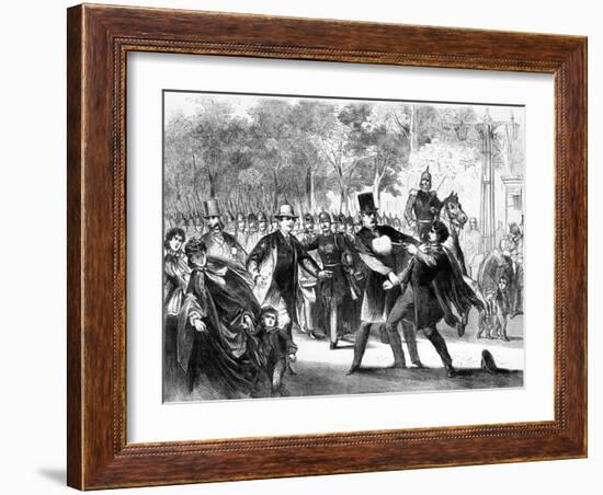 Attack on Otto Von Bismarck-null-Framed Art Print