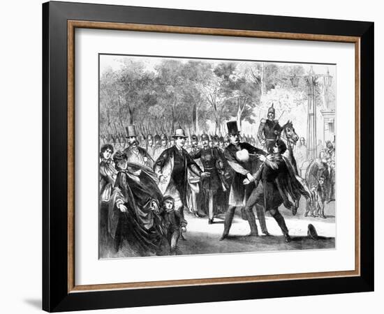 Attack on Otto Von Bismarck-null-Framed Art Print