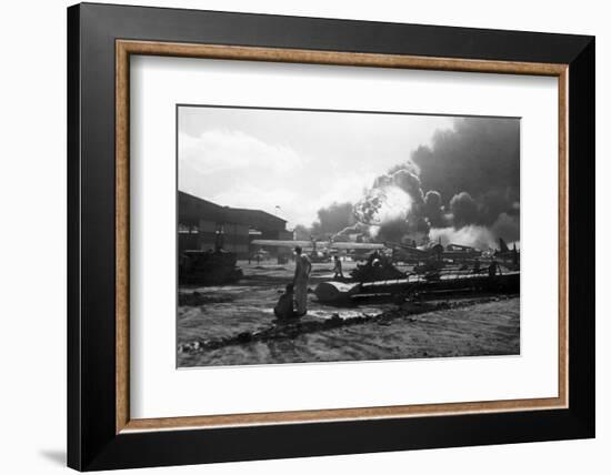 Attack on Pearl Harbor-Bettmann-Framed Photographic Print
