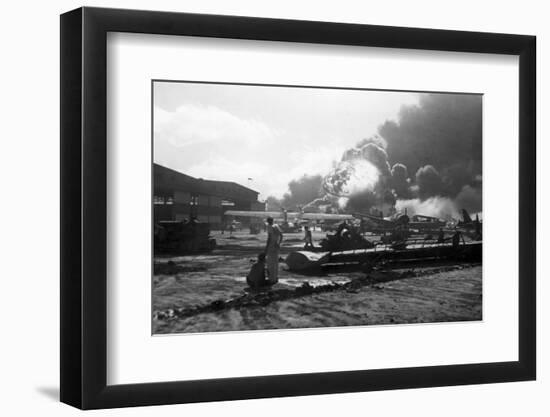 Attack on Pearl Harbor-Bettmann-Framed Photographic Print
