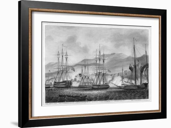 Attack on Sidon by Commodore Charles Napier, 26 September 1840-George Greatbatch-Framed Giclee Print