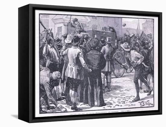 Attack on Sir Charles Wetherell at Bristol Ad 1831-William Barnes Wollen-Framed Premier Image Canvas